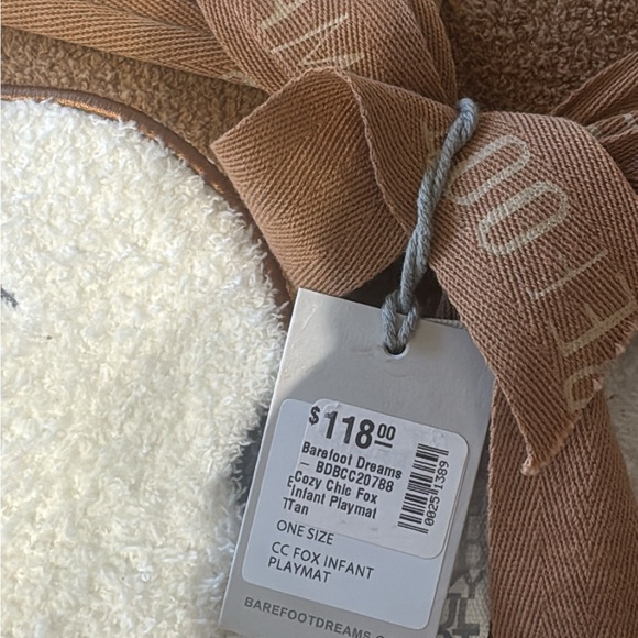NWT Barefoot Dreams CozyChic Fox Themed Infant Play mat - Picture 4 of 4